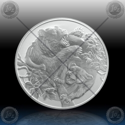 1oz NIUE 1 DOLLAR 2022 (PUMA Vs. BEAR) BU